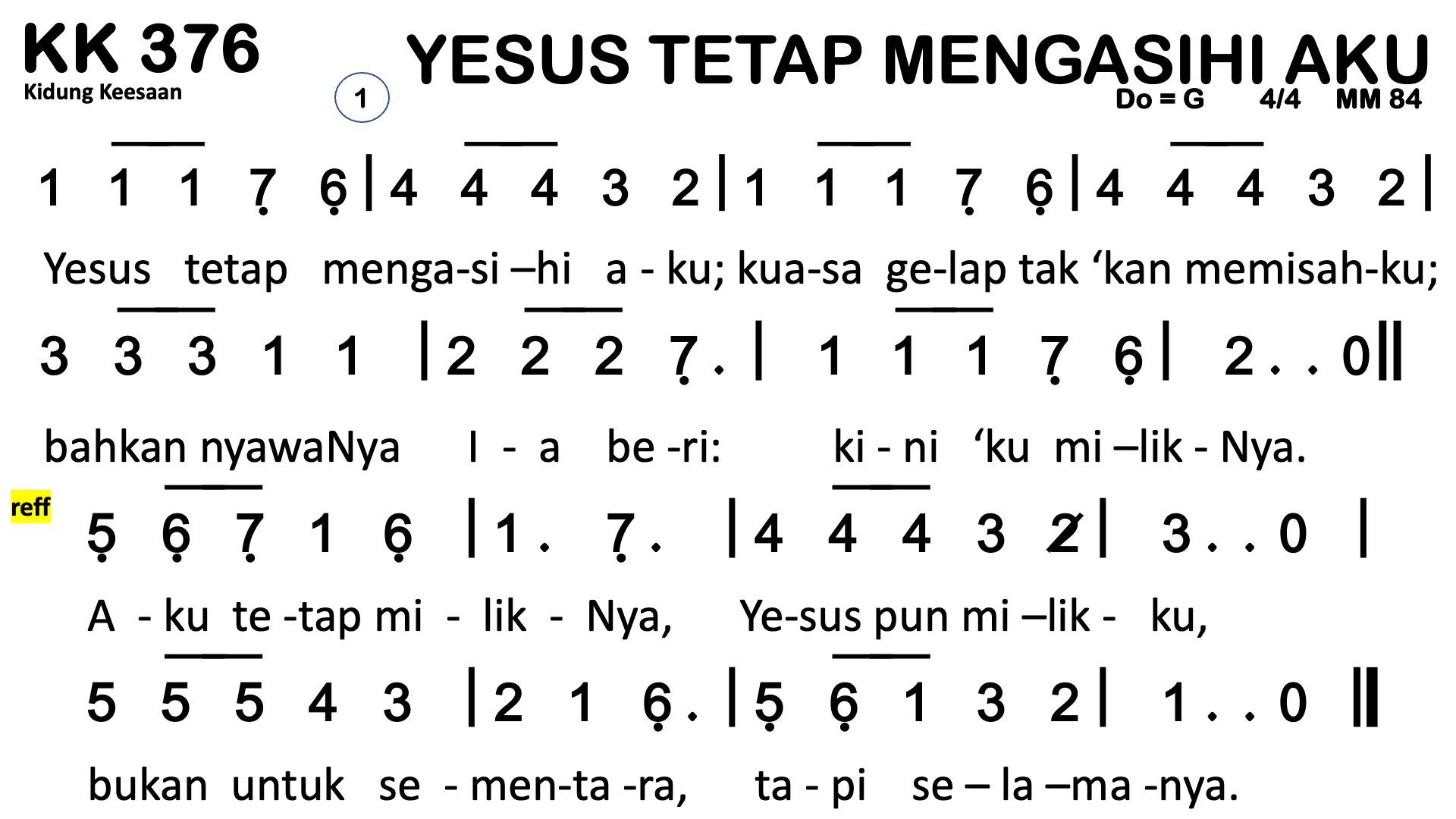 Partitur Chord KK 376