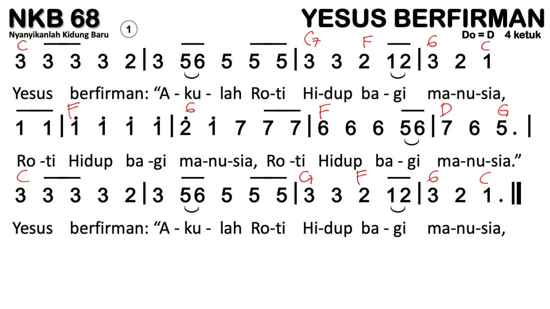 Partitur Chord NKB 68