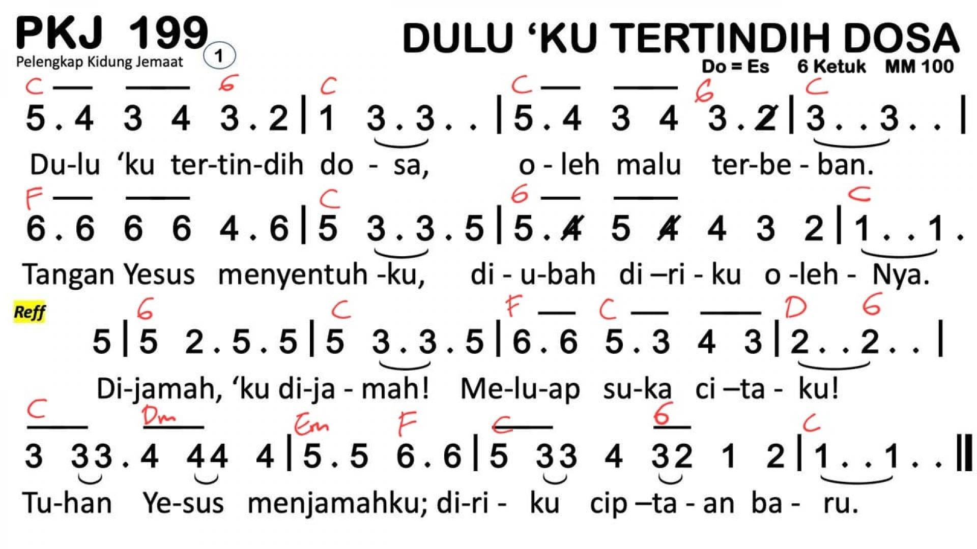 Partitur Chord PKJ 199