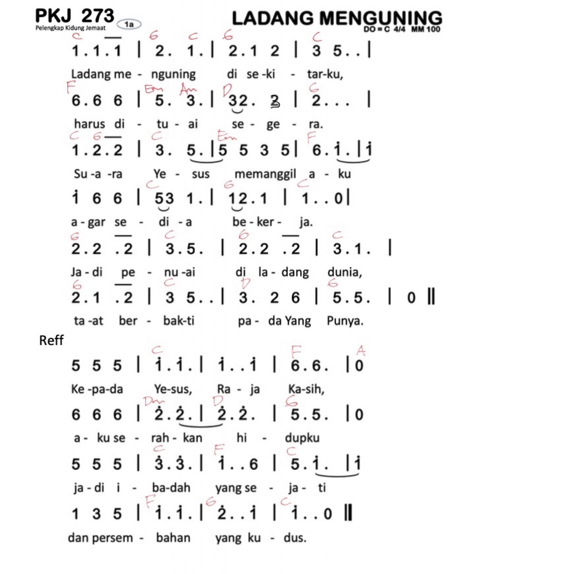 Partitur Chord PKJ 273