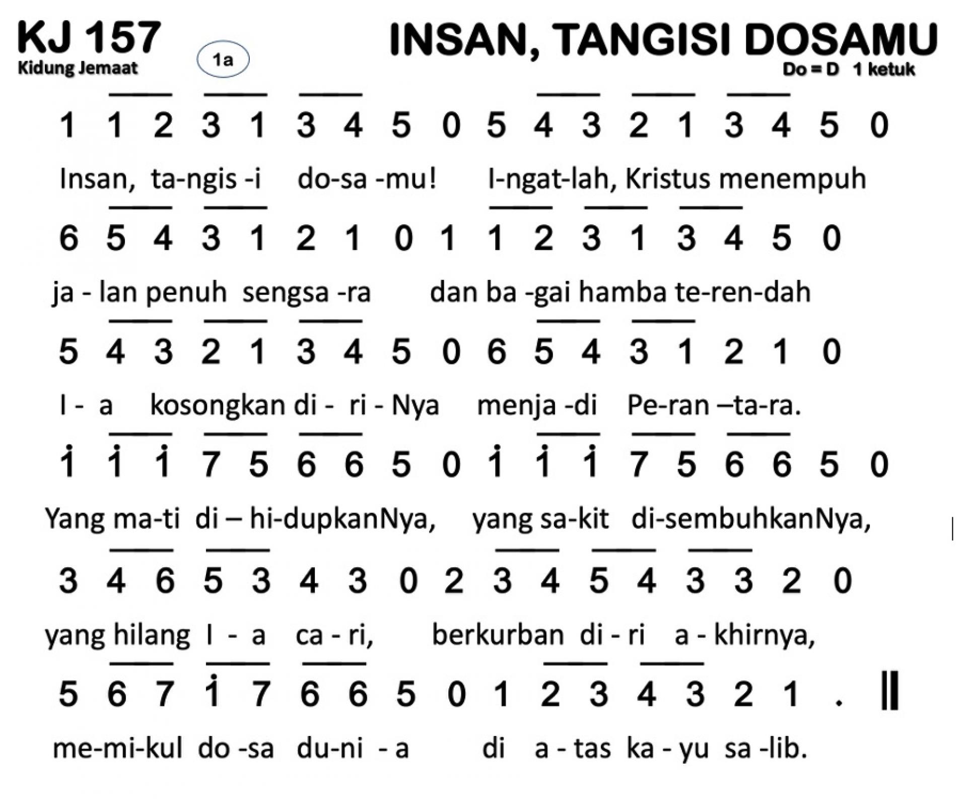 Partitur Polos KJ 157