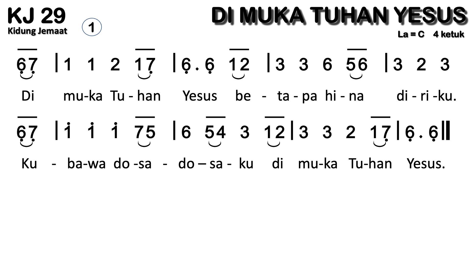 Partitur Polos KJ 29