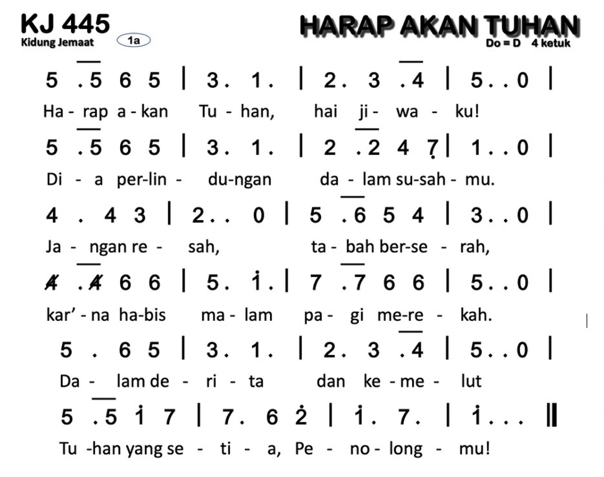 Partitur Polos KJ 445