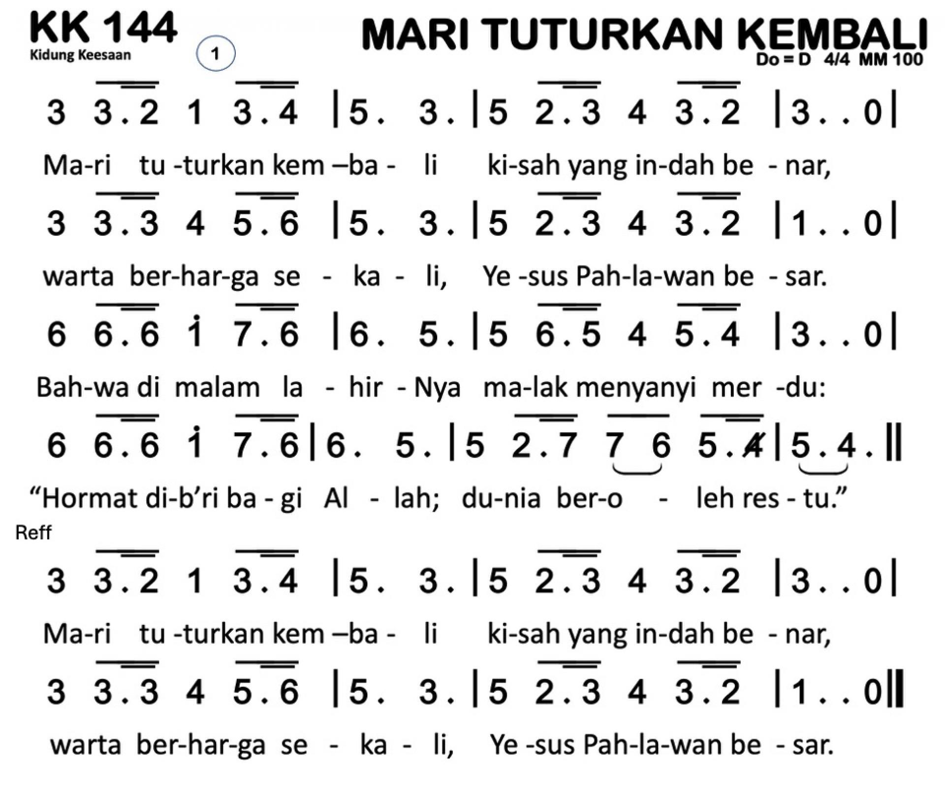 Partitur Polos KK 144
