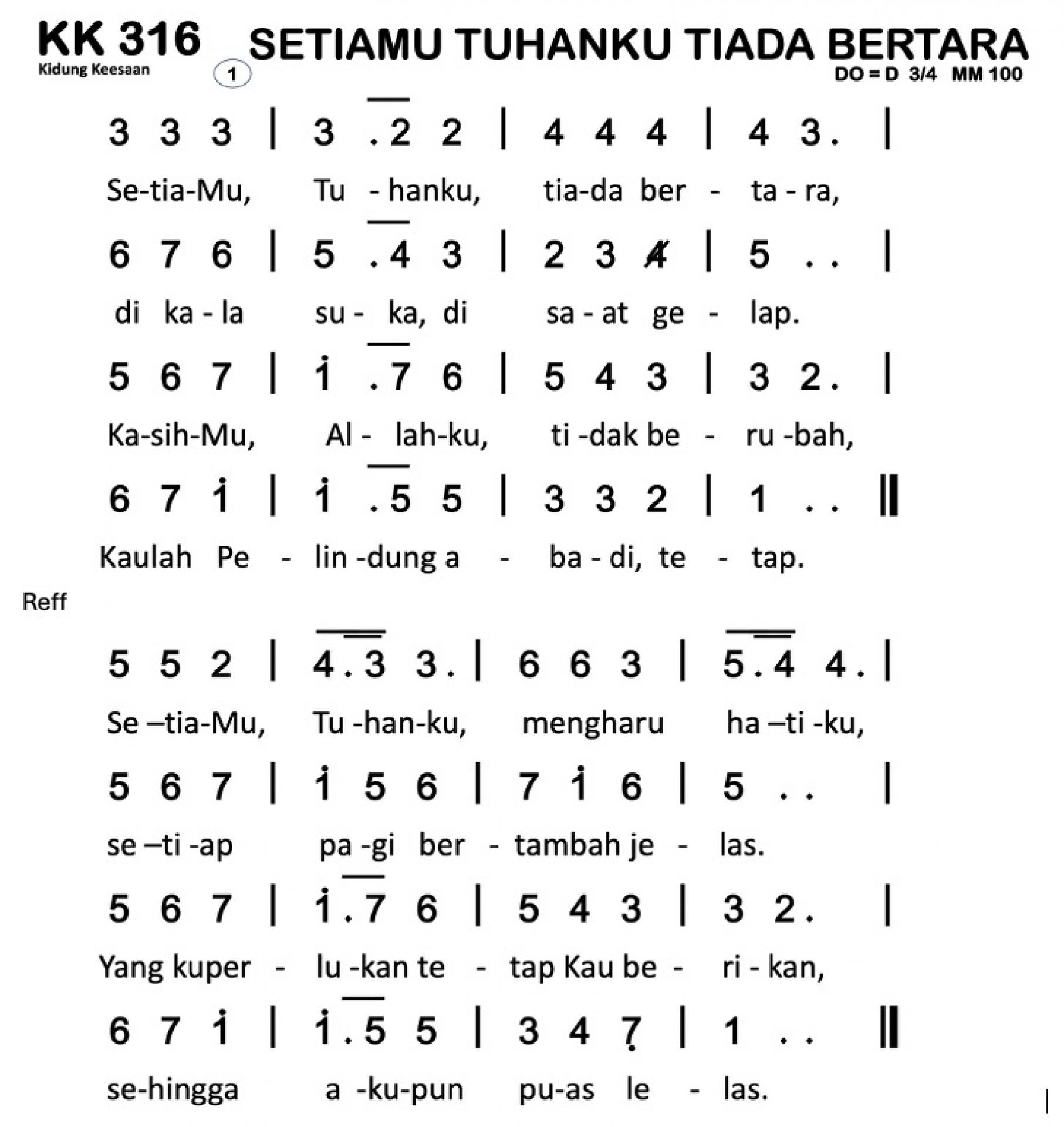 Partitur Polos KK 316