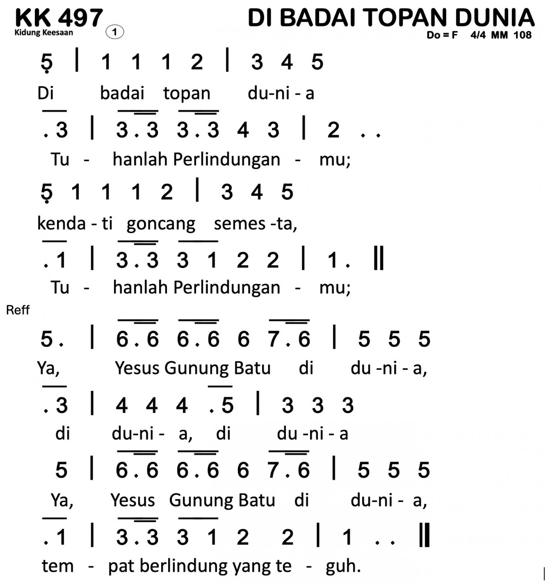 Partitur Polos KK 497