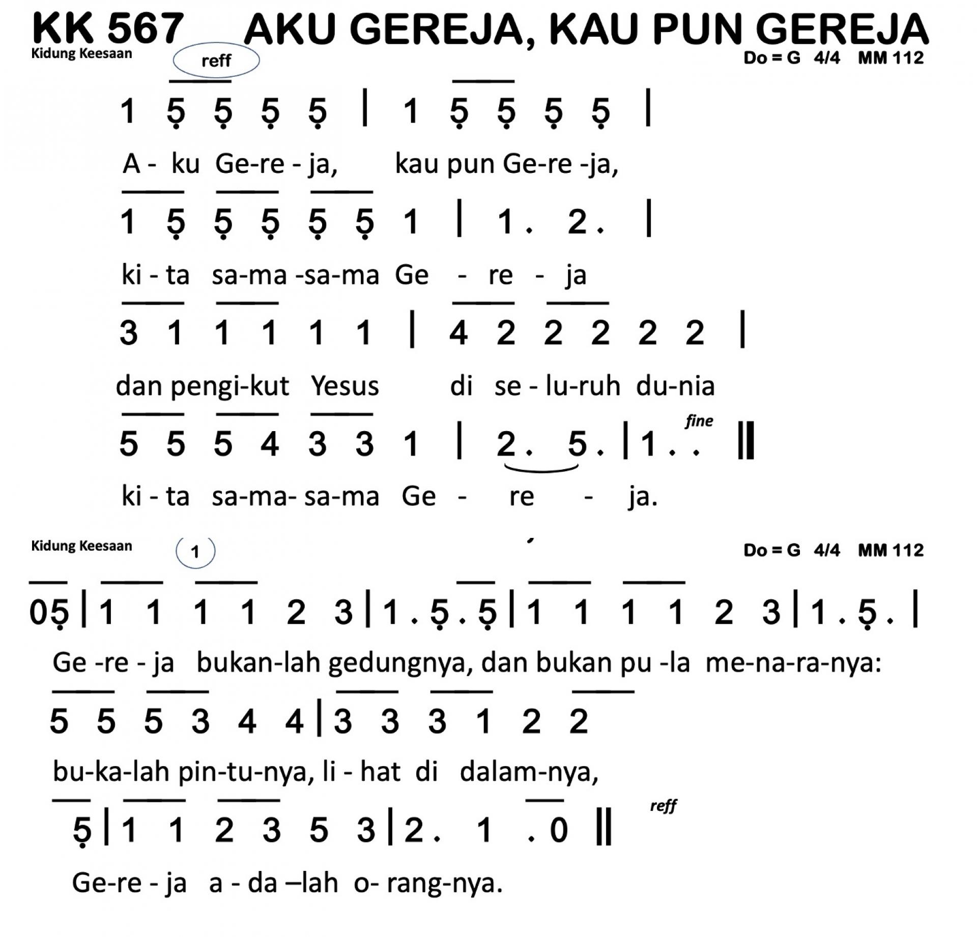 Partitur Polos KK 567