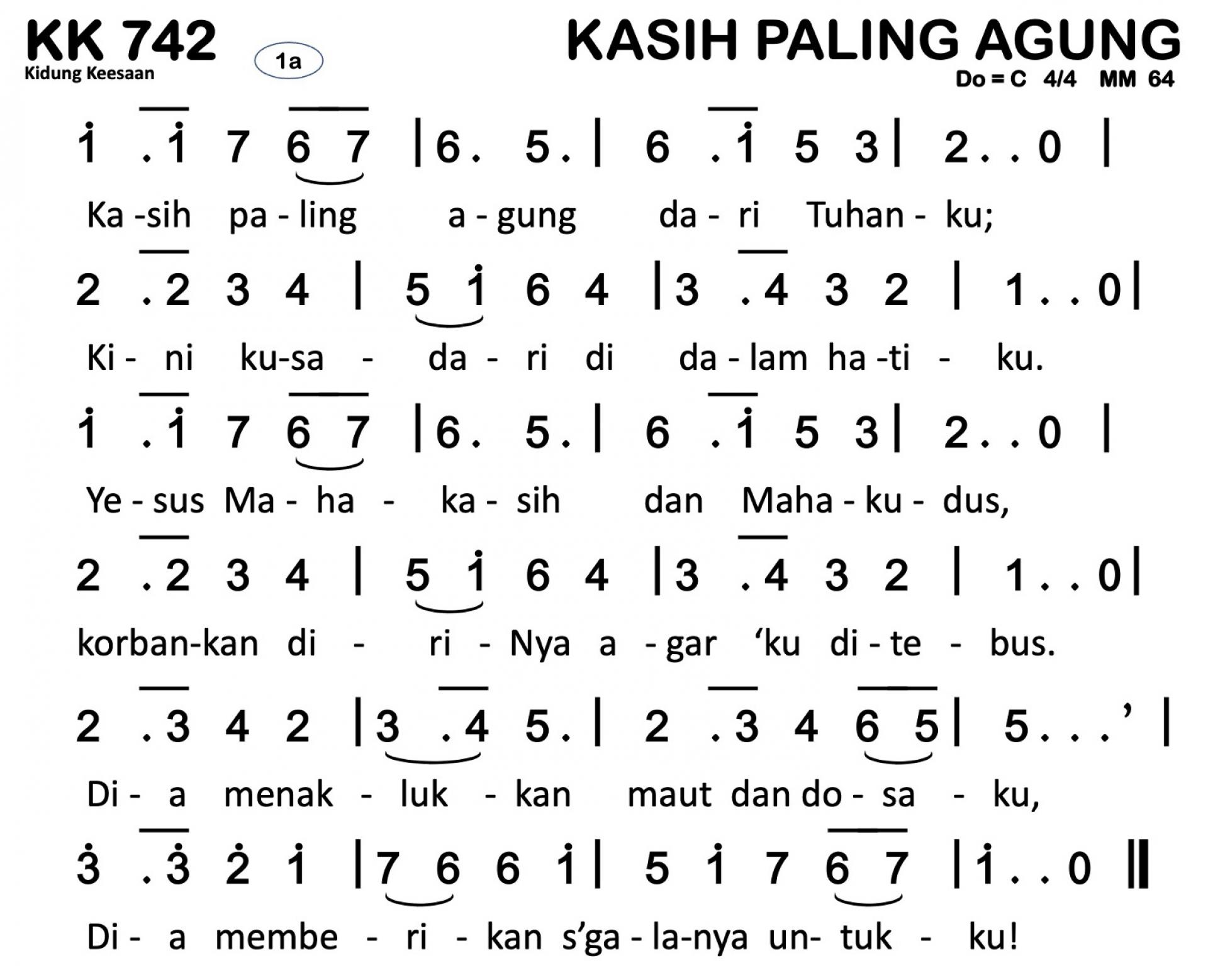 Partitur Polos KK 742