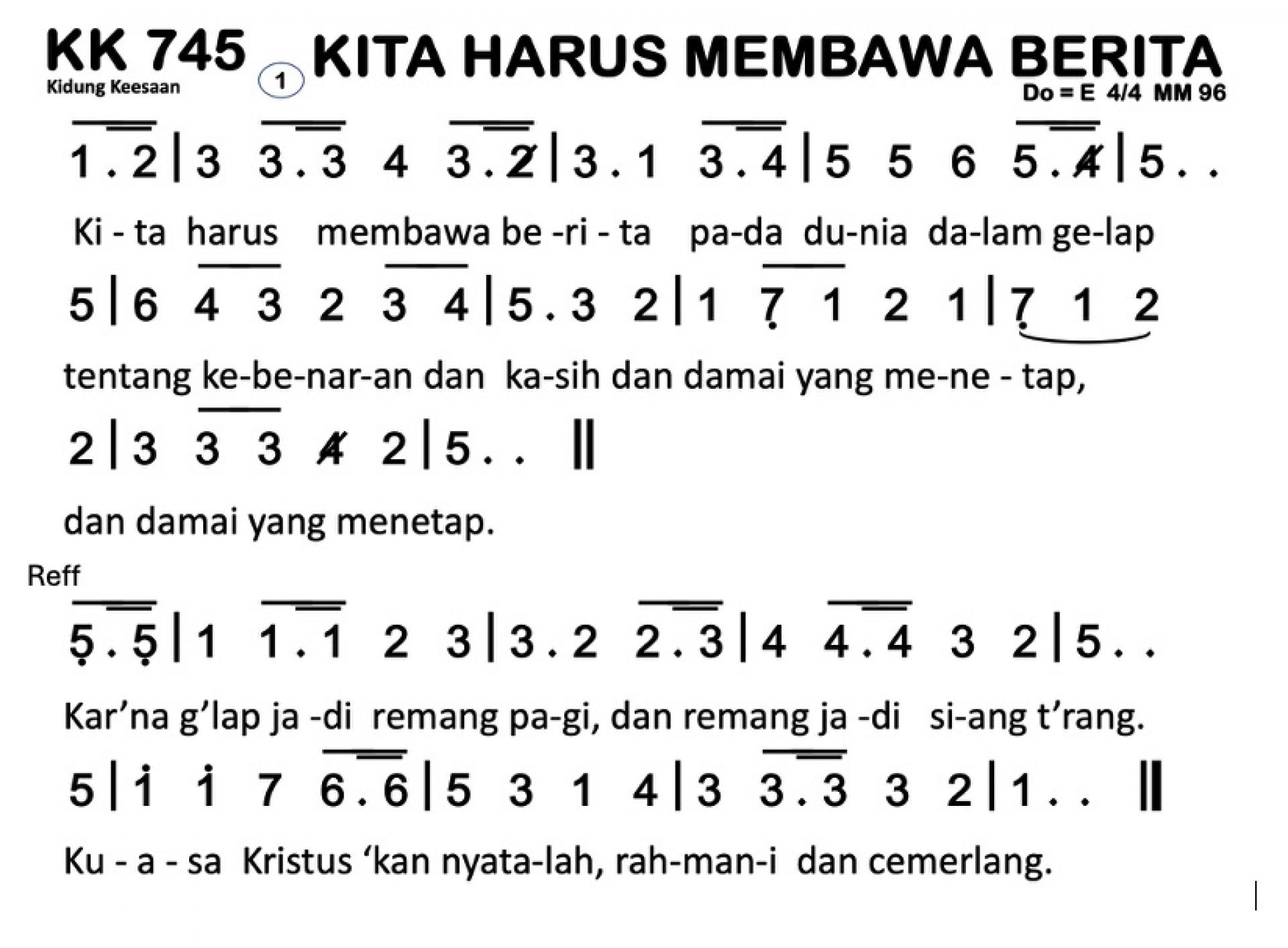 Partitur Polos KK 745