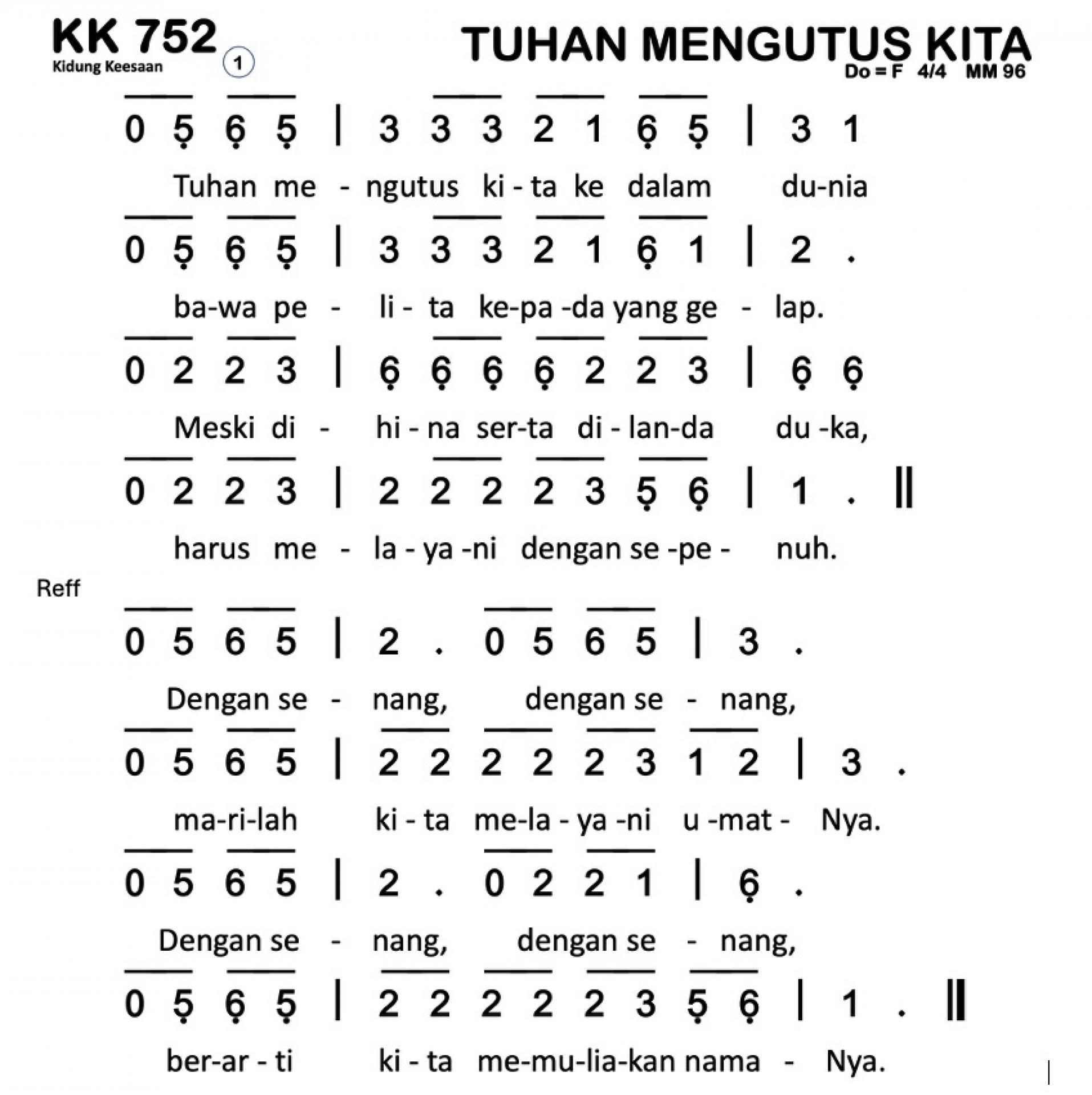 Partitur Polos KK 752