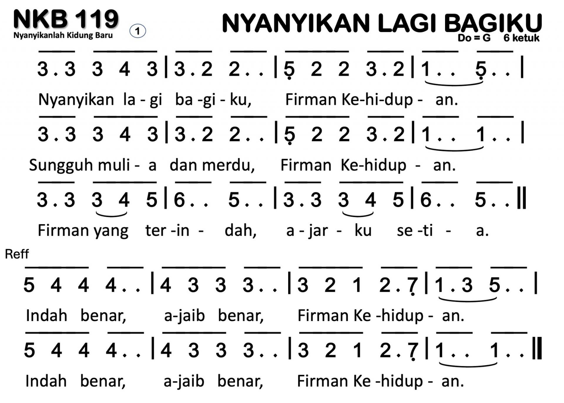 Partitur Polos NKB 119
