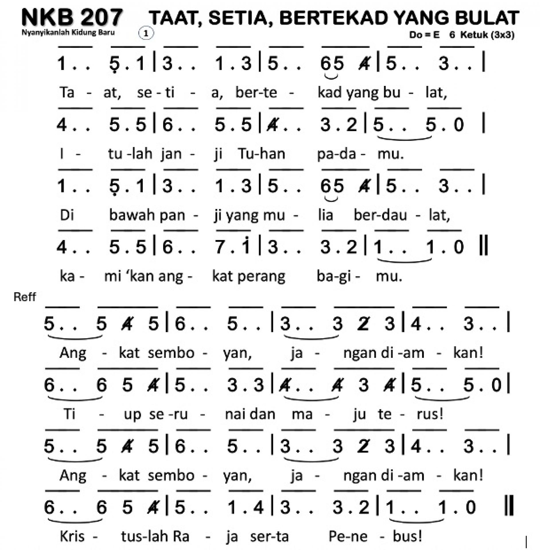 Partitur Polos NKB 207