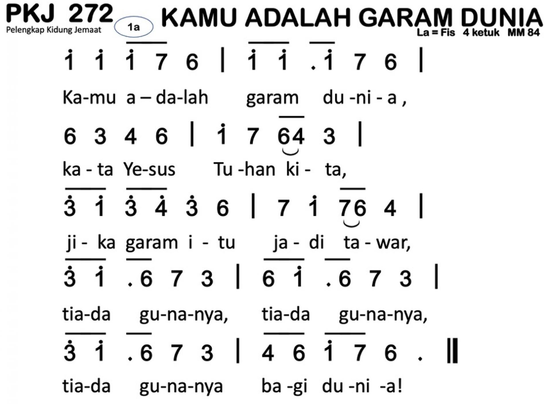 Partitur Polos PKJ 272